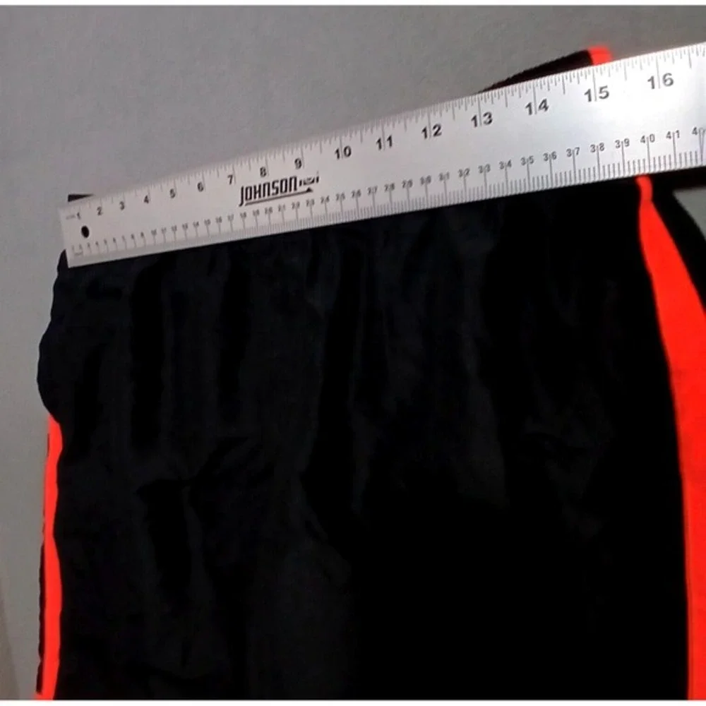 Nike Board Shorts Men's‎ Size M Lined Black/Neon Orange EUC Swim Trunks
